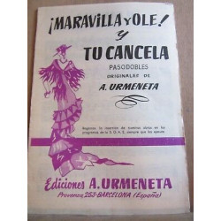 pasos dobles Maravilla y olé tu cancela a Urmeneta Ediciones a...