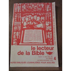 Le Lecteur de la Bible n4 octobre décembre 1965