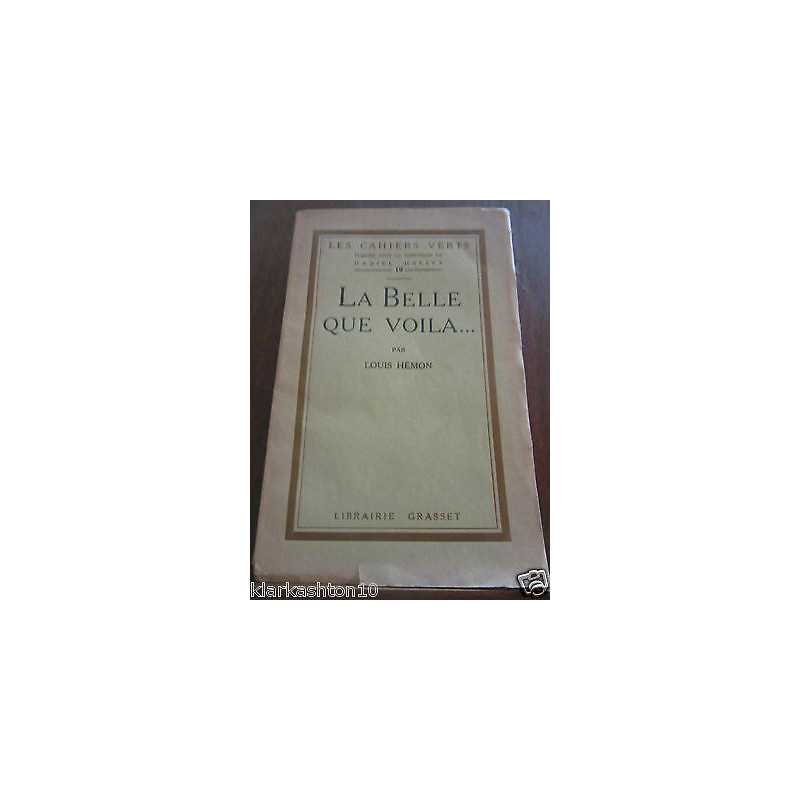 la Belle que voila Librairie Grasset