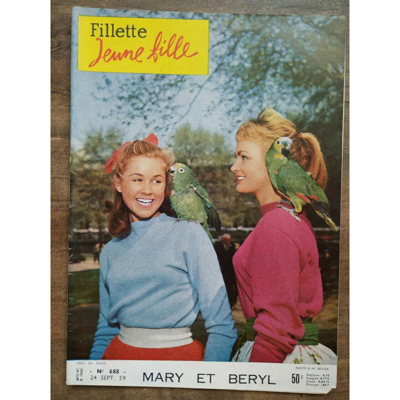 Fillette jeune fille n688 24 Septembre 1959