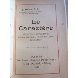 guibert Le caractère Ancienne Librairie poussièlgue