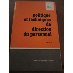 politique et techniques de direction du personnel 4