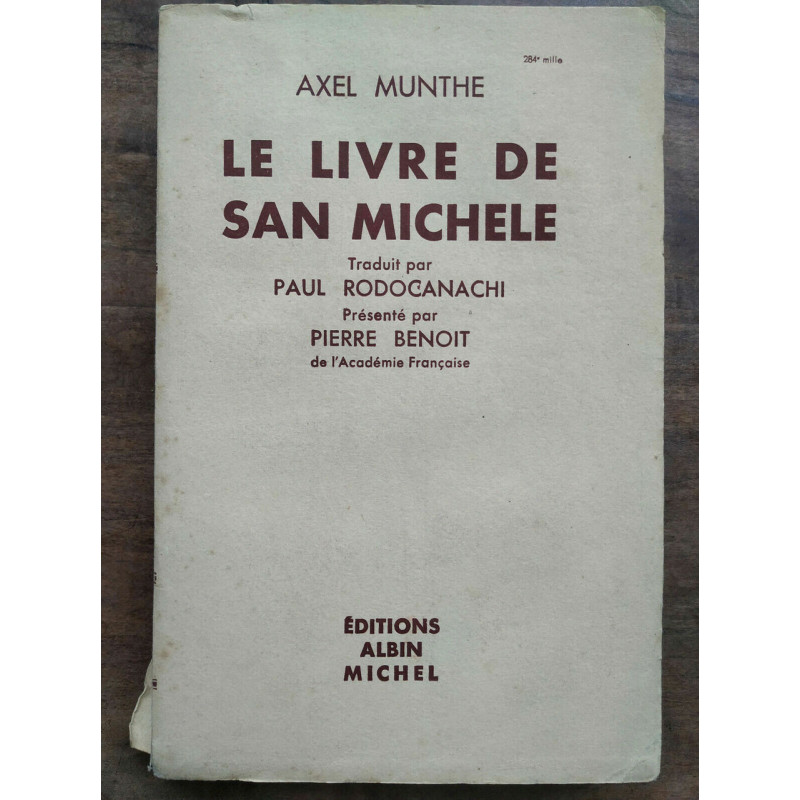 Le livre de San michele Albin Michel