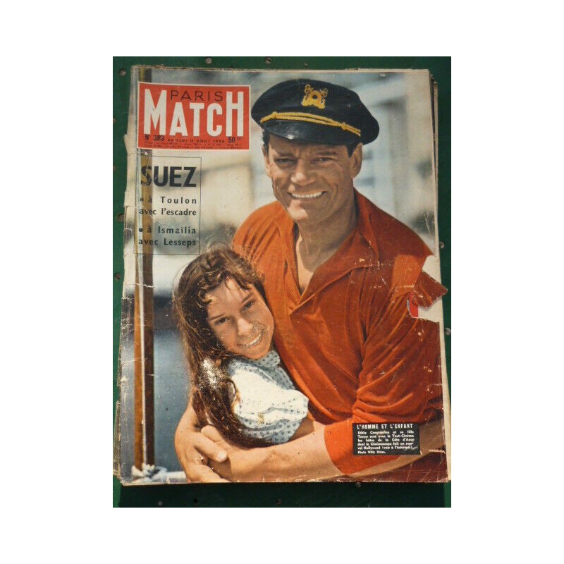 PARIS MATCH n383 du 11 août 1956 Eddie Constantine sa fille Tanya
