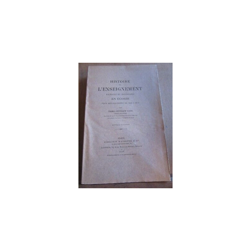 Thomas Pettigrew younghistoire de l'enseignement primaire 2ndaire...