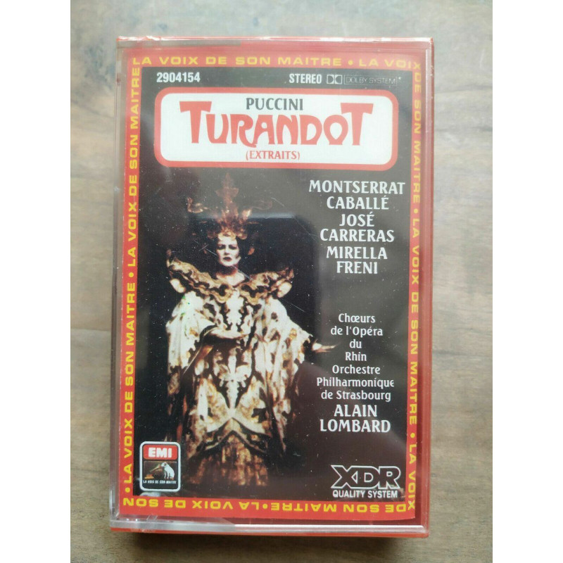 Puccini Turandot Cassette Audio-K7 NEUF SOUS BLISTER