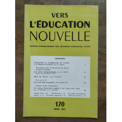 Vers l'éducation nouvelle n170 Mars 1963