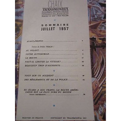 Transmondia n34 Juillet 1957 voir sommaire