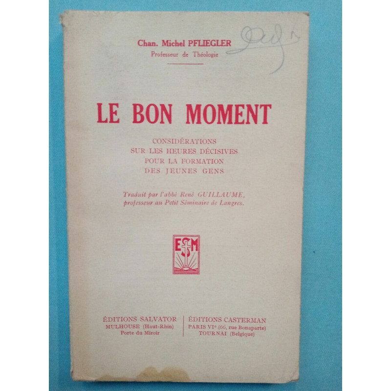 Le Bon moment Michel pfliegler