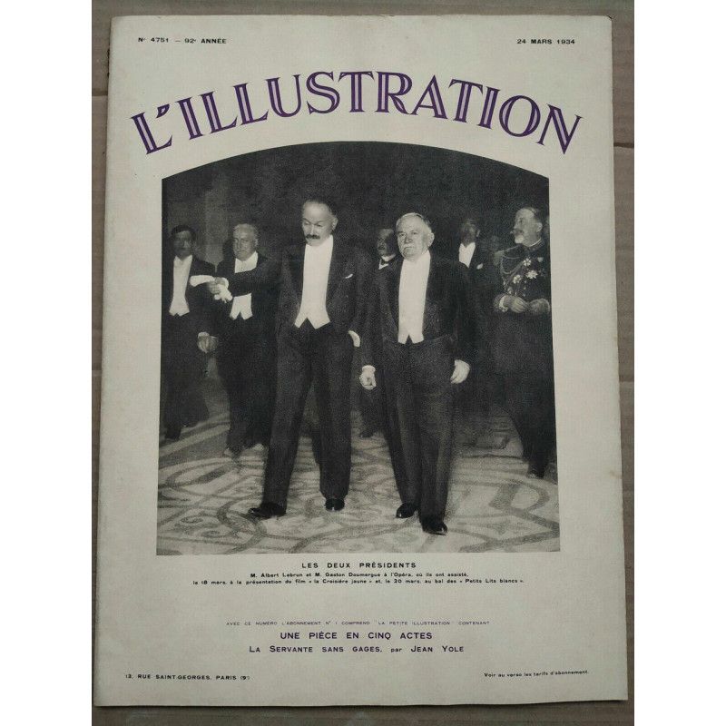L'Illustration n4751 24 Mars 1934 La Petite Illustration n667 24...