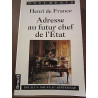 Henri de france Adresse au futur chef de l'état pour un nouveau...
