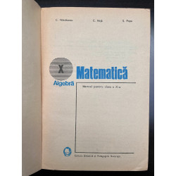 Matematica Manual pentru clasa a X-a Nastasescu Nita Popa Algebra