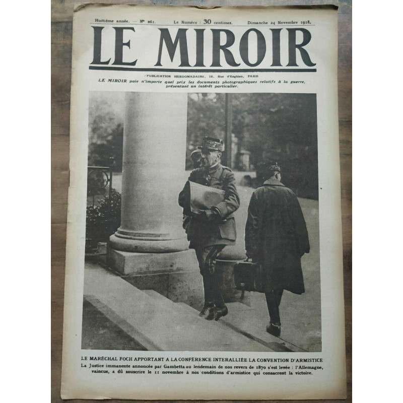 Le Miroir n261 24 Novembre 1918