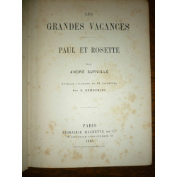 André surville Les Grandes vacances paul et rosette Librairie hachette