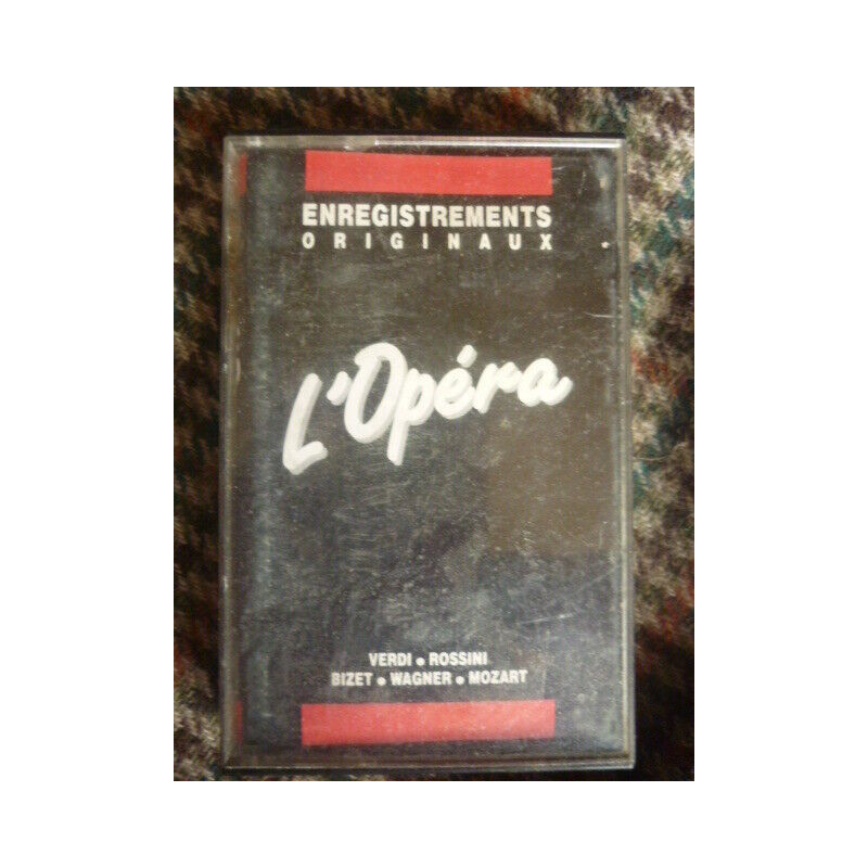 L'opéra Verdi-Rossini-Bizet-Wagner-Mozart Cassette Audio-K7 CBS...
