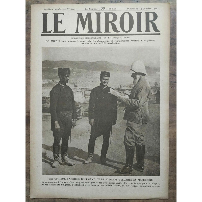 Le Miroir n216 13 Janvier 1918