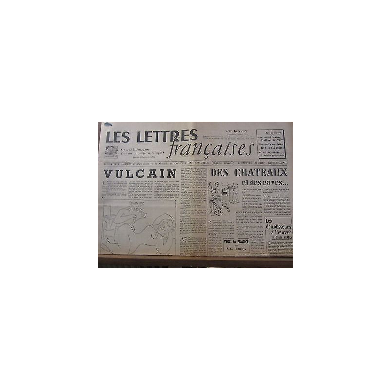 Les Lettres Françaises n126 20 sept paulhan peynet effel supervielle