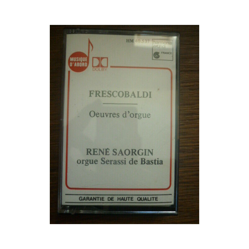 Frescobaldi Œuvres d'orgue Cassette Harmonia Mundi HM 40.537