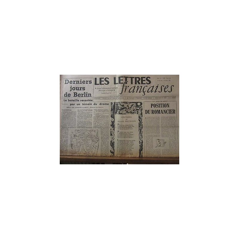 Les Lettres Françaises n155 9 mai 1947 paulhan machado triolet peynet