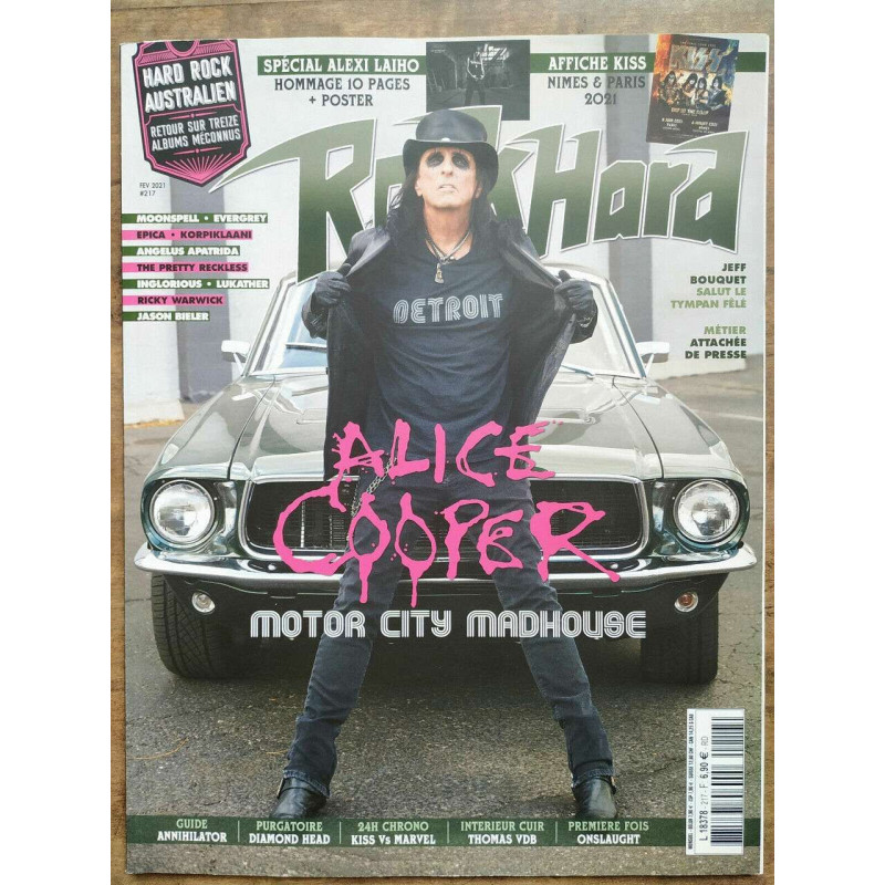 Rock Hard n217 Février 2021 Alice Cooper Motor City Madhouse