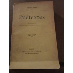 André gide Nouveaux prétextes Mercure de France