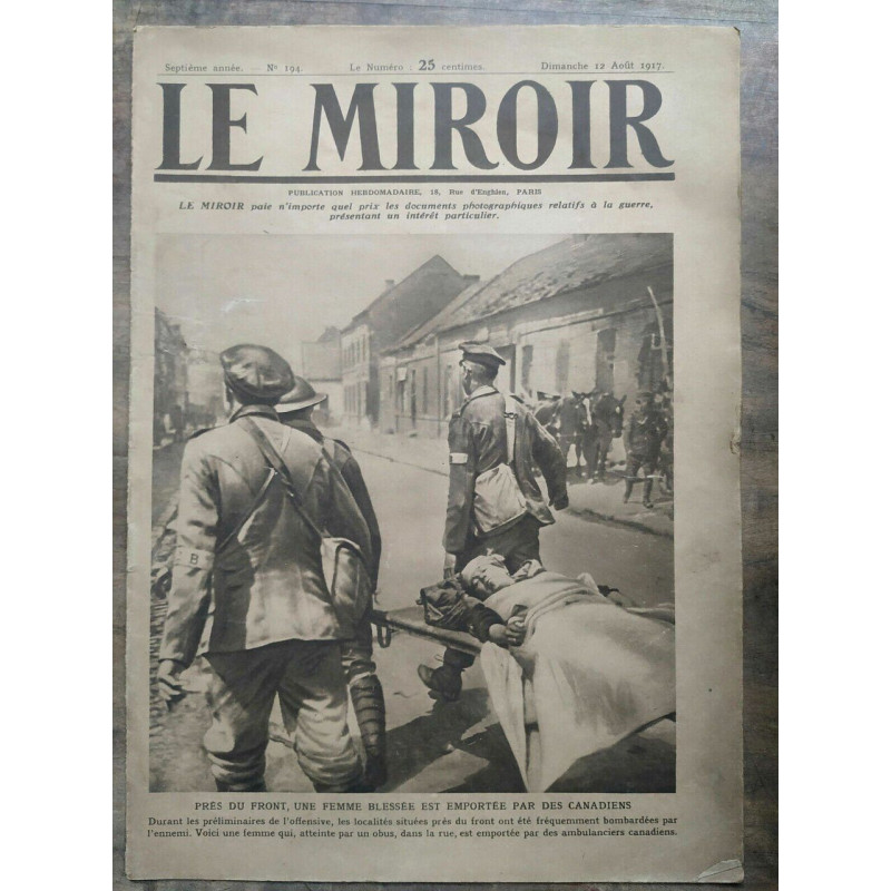 Le Miroir n194 12 Août 1917