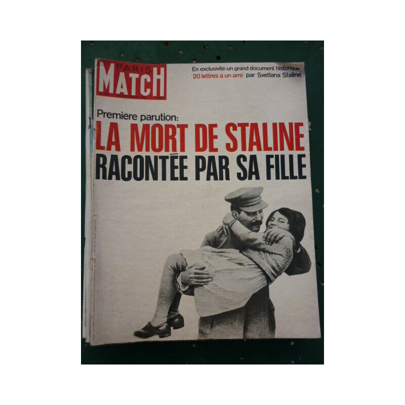 PARIS MATCH n962 du 16 septembre 1967 la mort de Staline racontée...