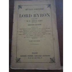 œuvres Complètes de Tome Deuxième trad de pichot Garnier Frère