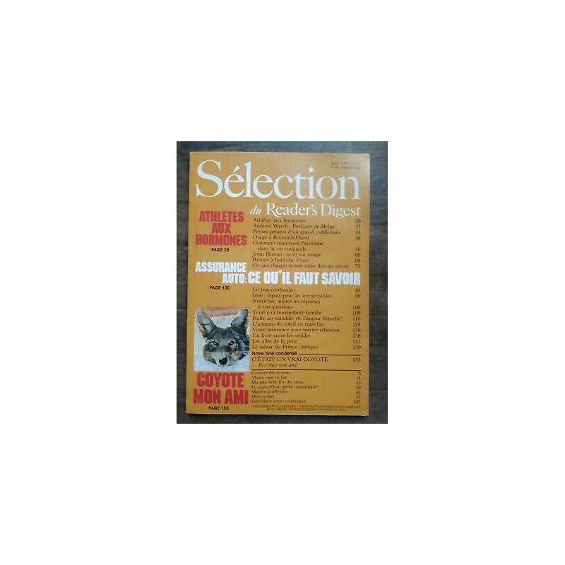 Sélection du Reader's Digest Nº 496 Juin 1988