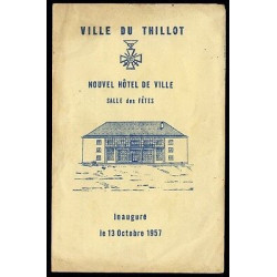88 LE THILLOT Inauguarion Nouvel Hôtel de Ville Salle des Fêtes VOSGES
