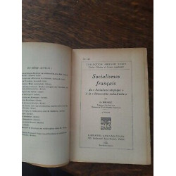 c Bouglé Socialismes Français Armand colin