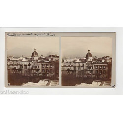 Vue Stéréoscopique Stéréo ITALIE ROME Pont des Anges NAPLES Vue...