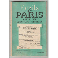 ECRITS DE PARIS No 99 Janvier 1953 Michel Dacier Simbad Greiner