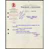 Facture PANHARD et LEVASSOR Moteurs Voitures Automobiles Machines...