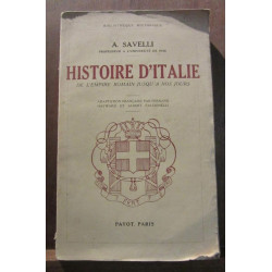 a savelli Histoire d'Italie de L'empire romain jusqu'a nos jours Paris