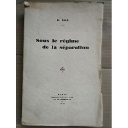 e Sol Sous le régime de la séparation Auguste picard