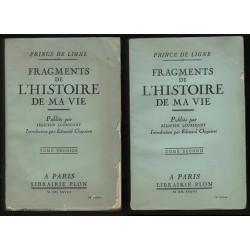 Prince de Ligne FRAGMENTS de L'HISTOIRE de MA VIE 2t