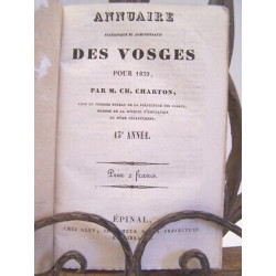 ANNUAIRE DU DEPARTEMENT DES VOSGES 1839 Chez GLEY à Epinal