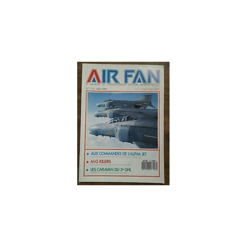 Air Fan Le Mensuel de L'aeronautique Militaire Nº 114 Mai 1988