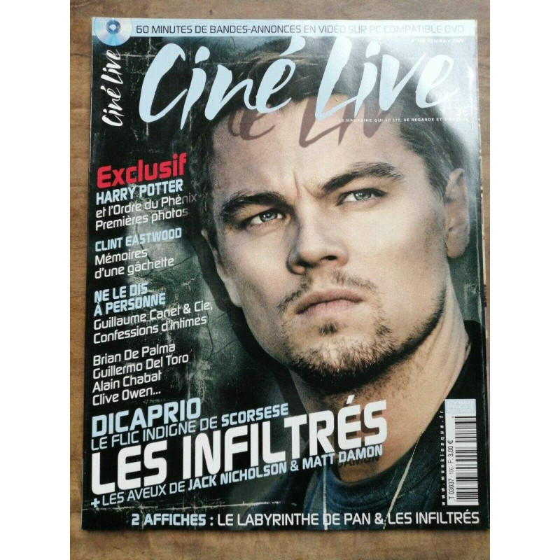 Ciné Live Nº 106 Les Infiltrés Novembre 2006