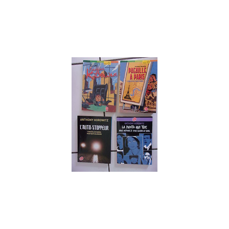 lot 4 livres signé Frédéric K Bower pagaille à Paris la photo