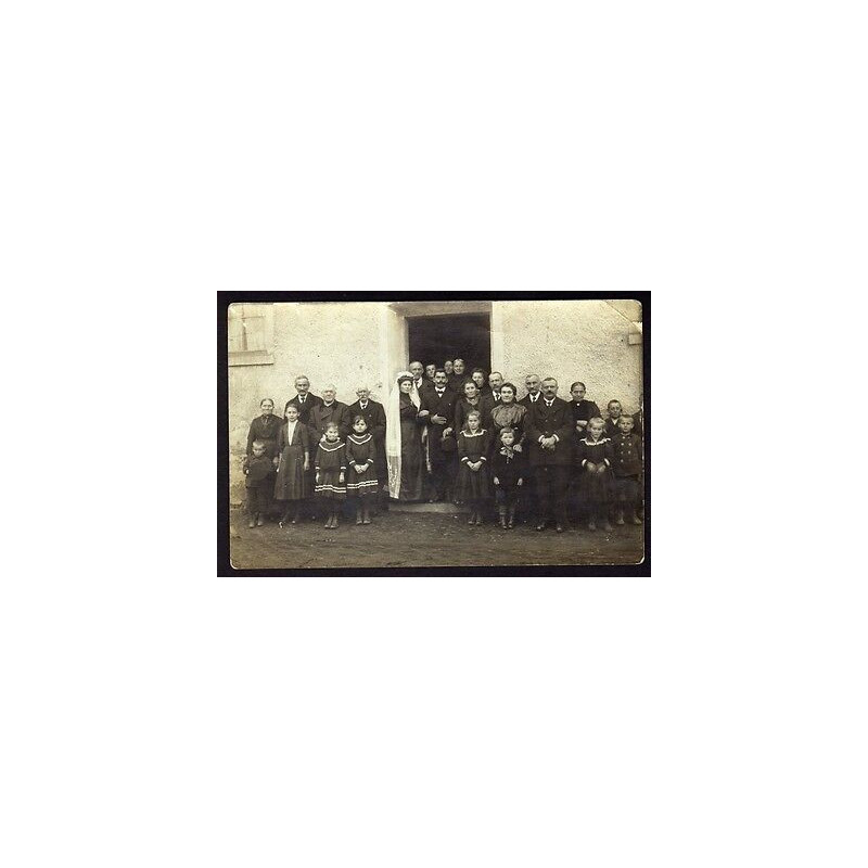 Carte photo d'un mariage Allemand vers avec Càd NARBURG Carte voyagée