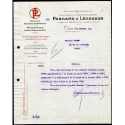 Facture PANHARD et LEVASSOR Moteurs Voitures Automobiles Machines...