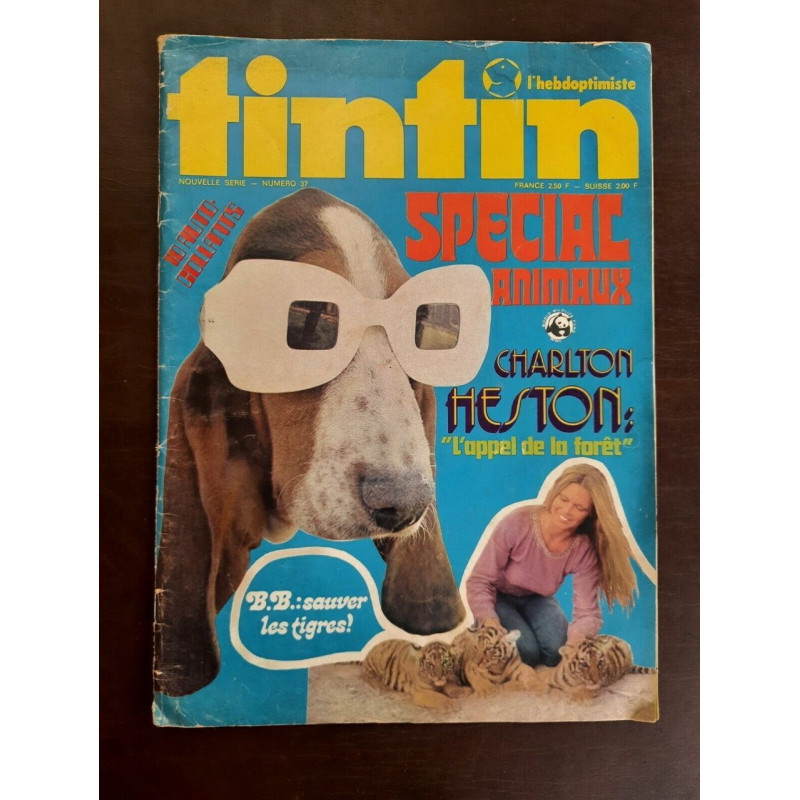 Tintin Magazine n 37 Spécial Animaux Septembre 1973