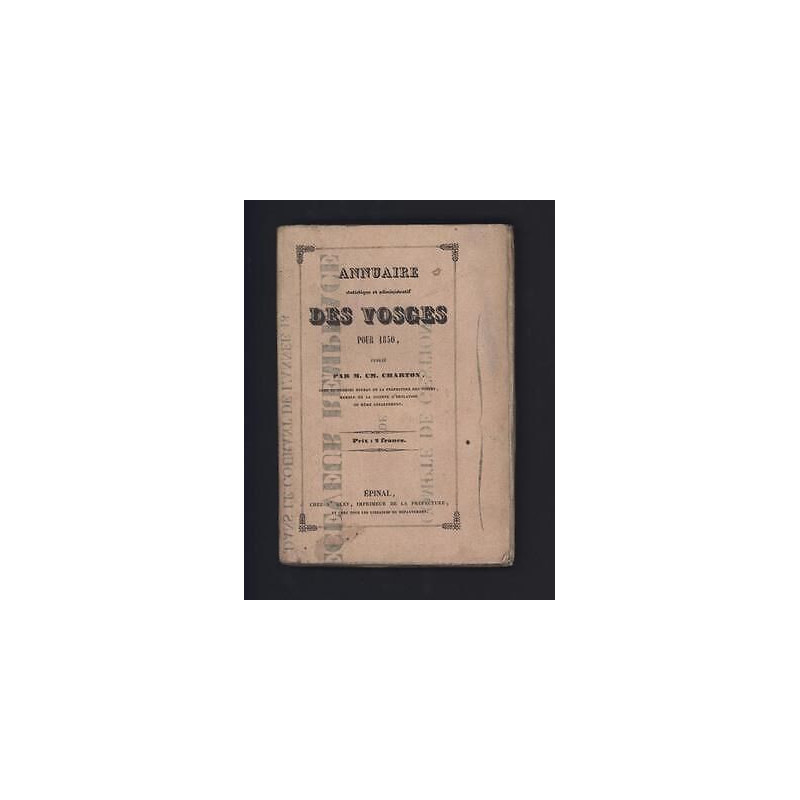 Annuaire statistique et administratif des VOSGES pour