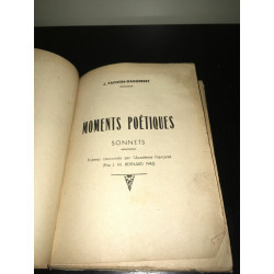 j fachon daguebert MOMENTS POETIQUES Sonnets ENVOI DEDICACE