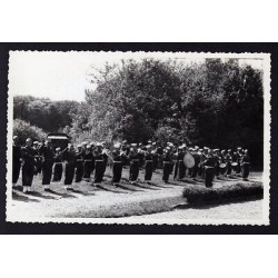 Ancienne Photo cérémonie militaire à identifier Seppois ??? Alsace...