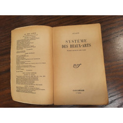 Alain Système des beaux arts gallimard