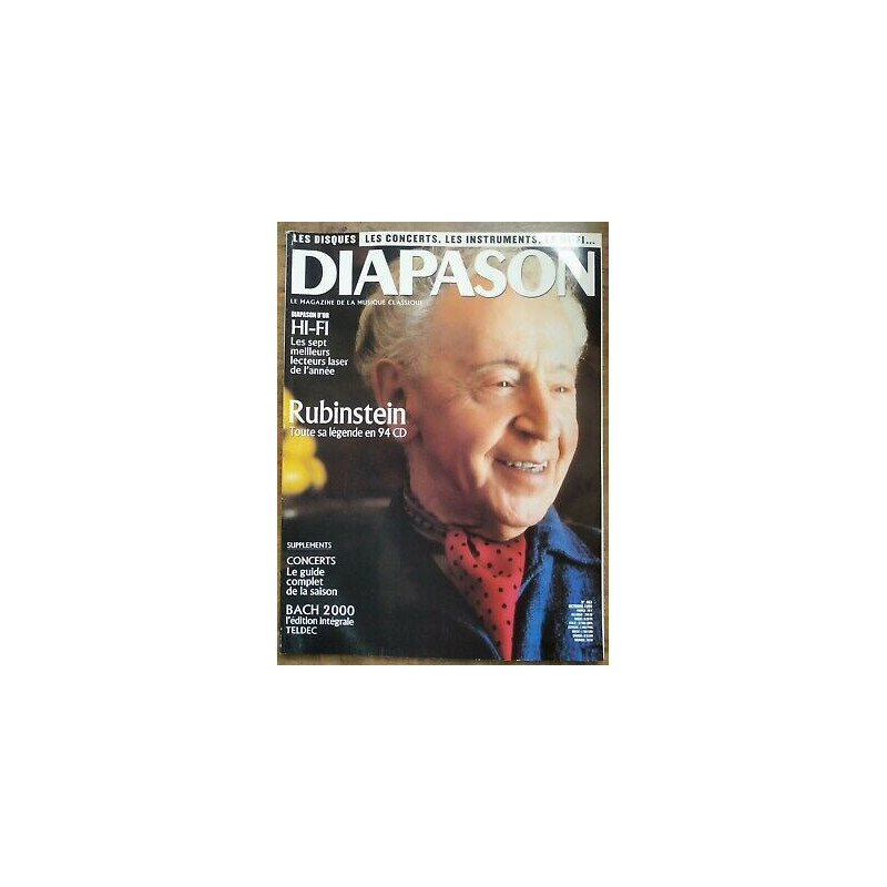 Diapason Le Magazine de la Musique Classique Nº 463 Octobre 1999