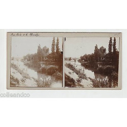 Vue Stéréoscopique Stéréo MILITAIRES Revue du 4 de chasseurs à pied